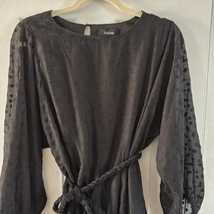 Black long sleeve dress